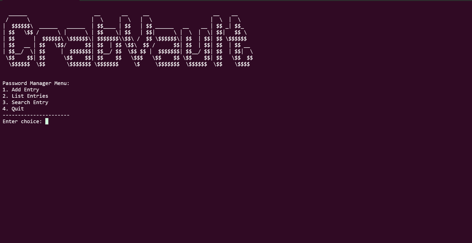CrabVault – CLI Password Vault